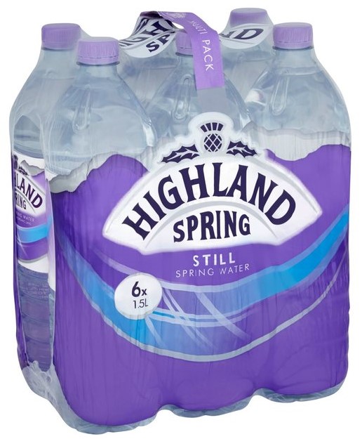 Hspring 食用水/饮用水/矿泉水 (6大瓶装) 6x1.5L